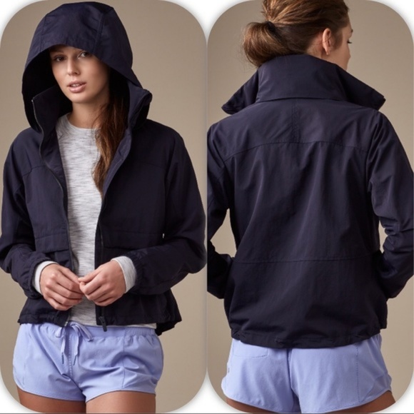 lululemon athletica Jackets & Blazers - Lululemon MDNI Navy Blue Effortless Jacket Sz 8